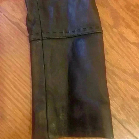 100% Leather Jacket Coat Stitched Detail Size S - Picture 10 of 13